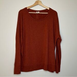 Cable & Gauge Terracotta Long Sleeve Shirt